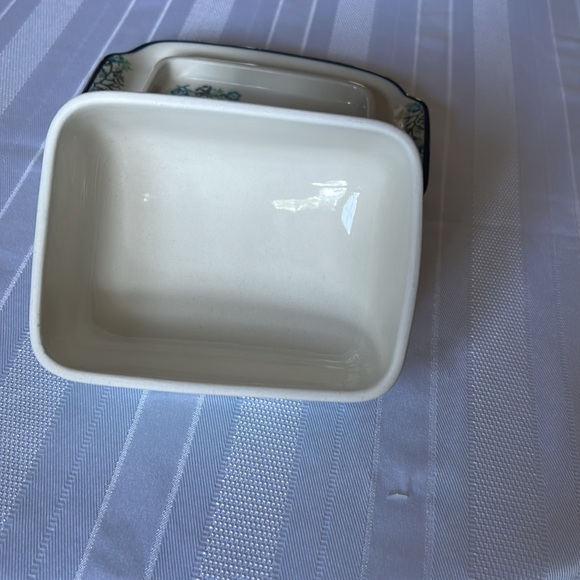 Brand New With Tags Polish Pottery Covered Butter Dish - Picture 5 of 8